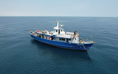 Uscita di pesca in barca in Adriatico