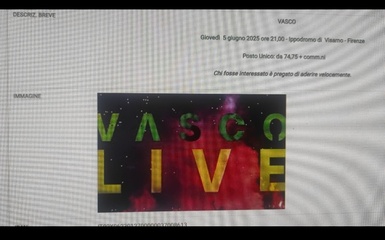 Vendo biglietti concerto Vasco e Mengoni 