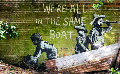 Banksy - building castles in the sky Banksy - building castles in the sky