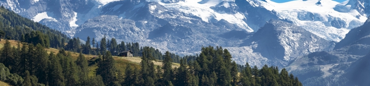 Banner champoluc in estate panorama monterosa