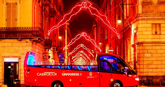 Choco Bus e luci d'artista di Natale a Torino