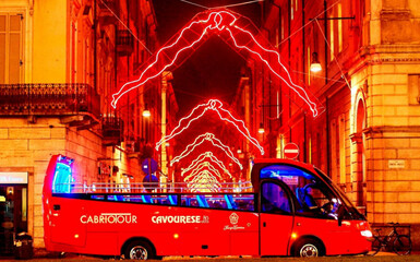 Choco Bus e luci d'artista di Natale a Torino Choco Bus e luci d'artista di Natale a Torino