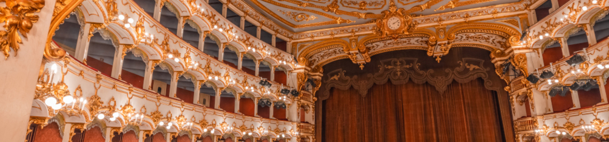 Banner teatro municipale archivio immagini ocmune di piacenza